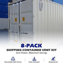 8-Pack Shipping Container Air Vent Kit