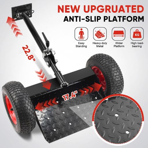 Adjustable Lawn Mower Wheels Sulky