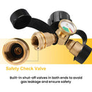 Universal Propane Tank Splitter with Gauge