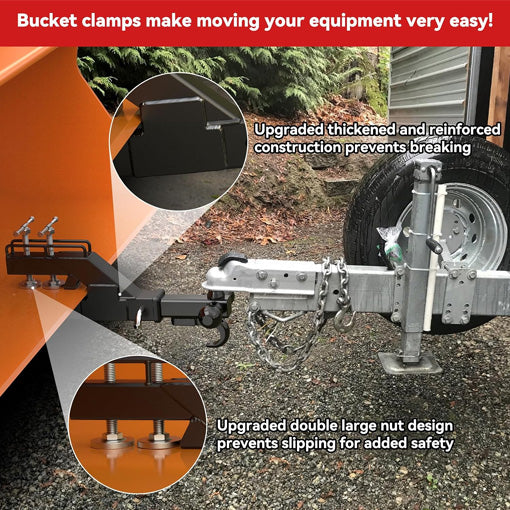 Upgraded Clamp-On Non-slip Tractor Bucket Hitch