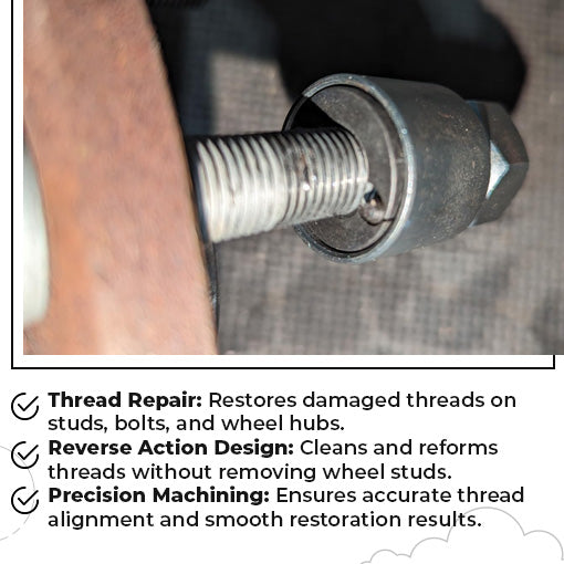M12 & M14 Wheel Stud Thread Restorer Kit