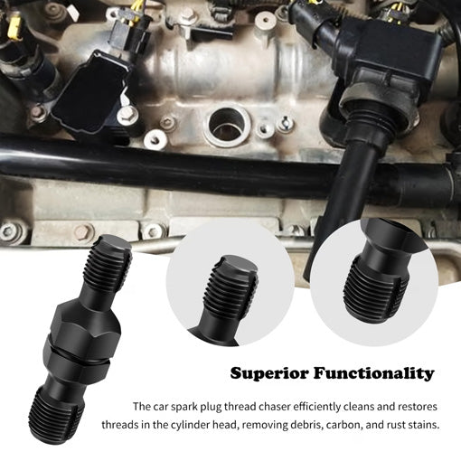 M14 M18 Dual-Ended Metric Spark Plug Thread Chaser Tool