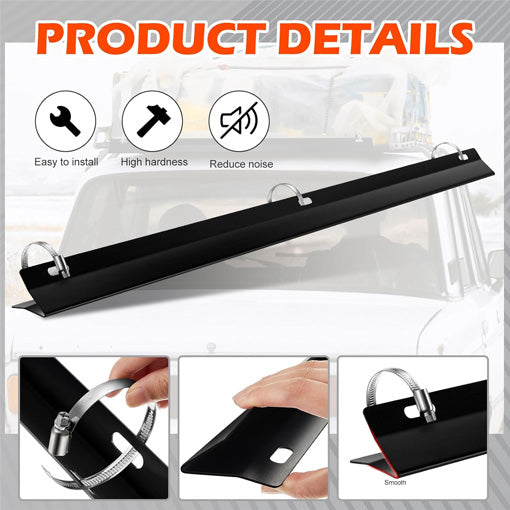 Clamp-on Ladder Rack Wind Deflector