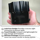 RV Sewage Adapter for Cassettes and Portable Toilets