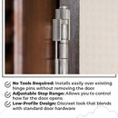 Bumperless Hinge Pin Stop