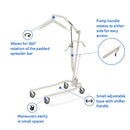 Lightweight Hydraulic Patient Lift