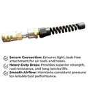 Air Hose Brass Swivel Coupler