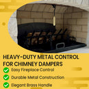 Fireplace Damper Open/Closed Sign