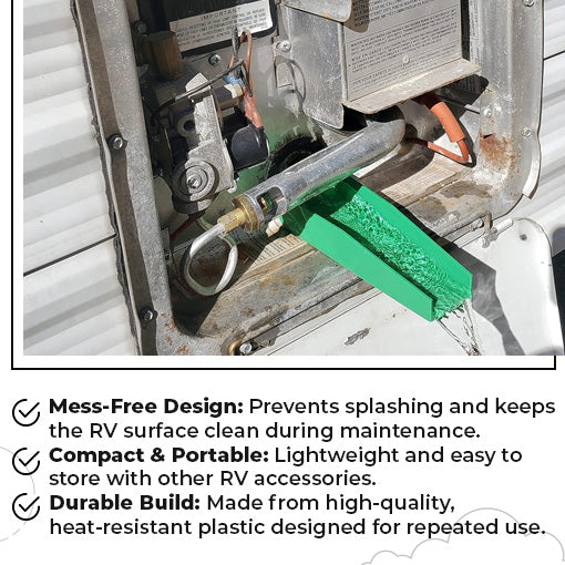 RV Water Heater Drain Funnel