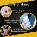 Drill-Powered Spray Can Paint Shaker Mixer Set