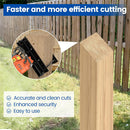 Fence and Deck Post Reciprocating Saw Guide Attachment