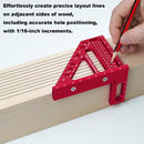 Carpenter Square Hole Scribing Ruler