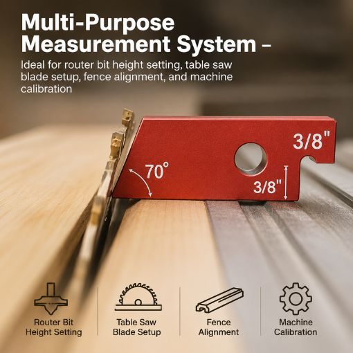 14pcs Router & Table Saw Setup Bars