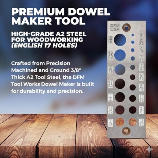 Heavy Duty Dowel Maker Plate