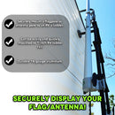 RV Aluminum Flag and Wind Sock Pole Mount