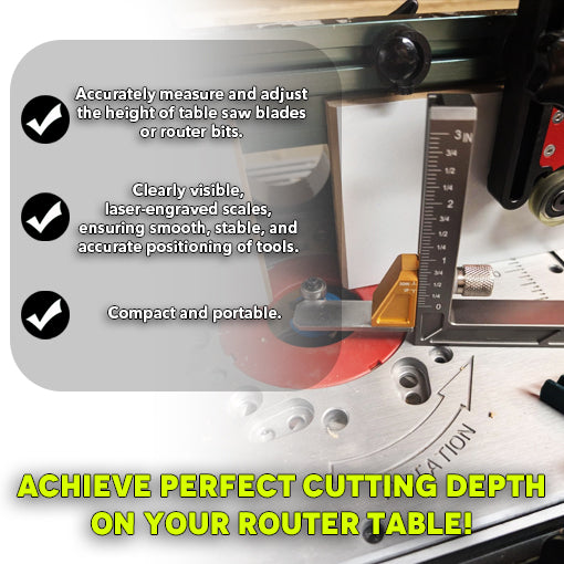 Router Table Height Gauge