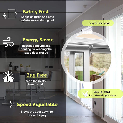 Self Closing Sliding Patio Door Closer