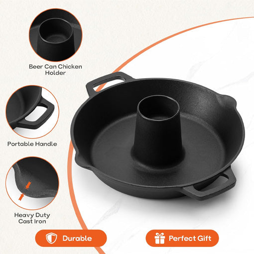 Universal Cast Iron Chicken Roaster