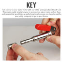 Utility Company Barrel Lock Key