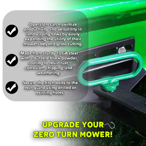 Zero Turn Mower Trailer Hitch and Magnetic Hitch Pin