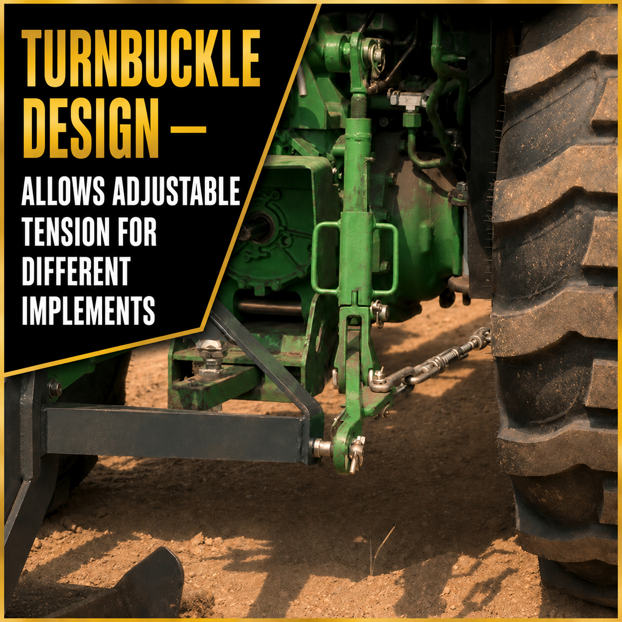 2-Pack Tractor 3-Point Hitch Sway Chain Stabilizer Replacement