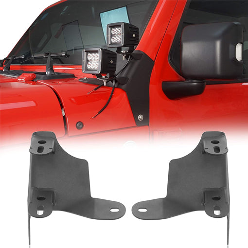 A-Pillar Windshield Hinge Mounting Brackets