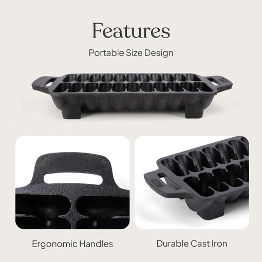 Cast Iron Shrimp Grill Pan