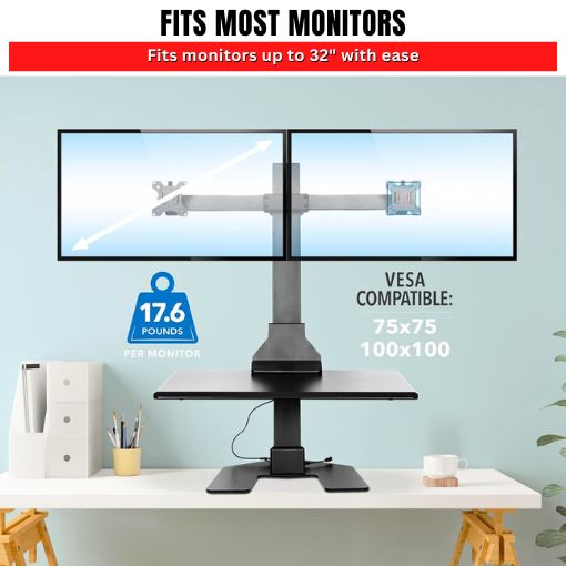 Electric Standing Desk Converter
