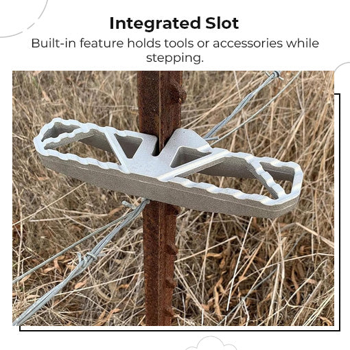 Portable T-Post Fence Step