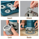 Quick-Change Router Template Guide Adapter Kit