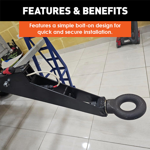 Pintle Hitch Lunette Ring with Swivel Castle Nut