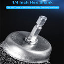 Wire Brush Drill Adapter Set