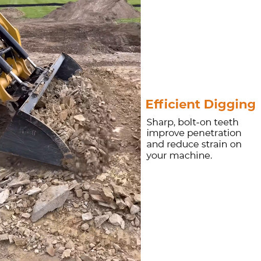 Skid Steer Bolt-on Trenching Bucket Teeth