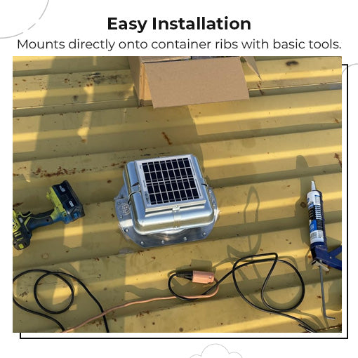 Solar-Powered Shipping Container Vent