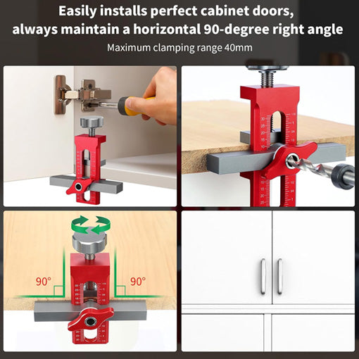 2-in-1 Adjustable Cabinet Door Installation Positioner