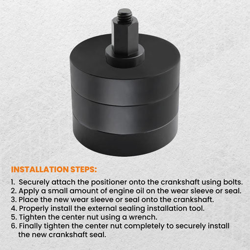 Front & Rear Crankshaft Seal Wear Sleeve Installer Tool (for CAT)