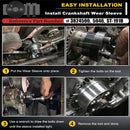 Front Crankshaft Seal and Wear Sleeve Installer Tool Set for Diesel Pickup Engines