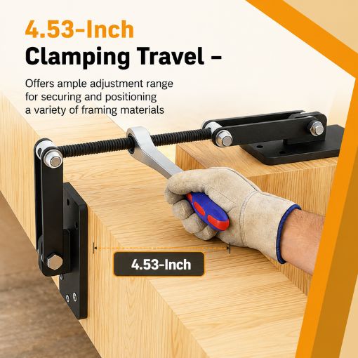 Ratcheting Beam Puller Tool with Plates
