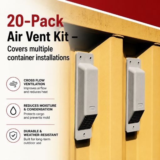 20-Pack Shipping Container Air Vent Kit