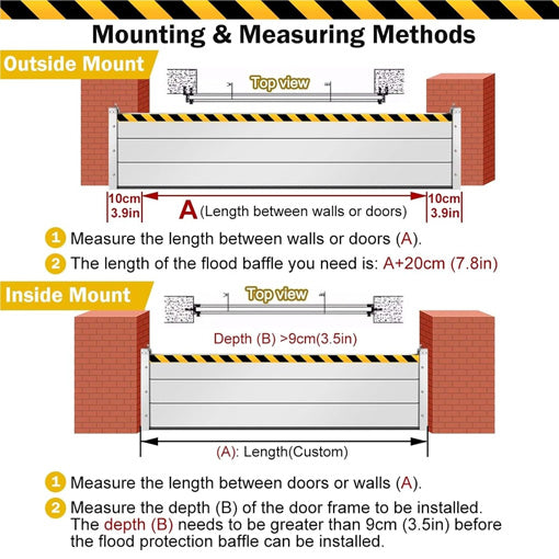Reusable Heavy Duty Aluminum Flood Water Barrier