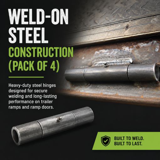 4-Pack Heavy Duty Weld On Trailer Ramp Hinge 10"