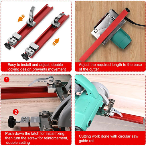 Aluminum Adjustable Circular Saw Guide Rail