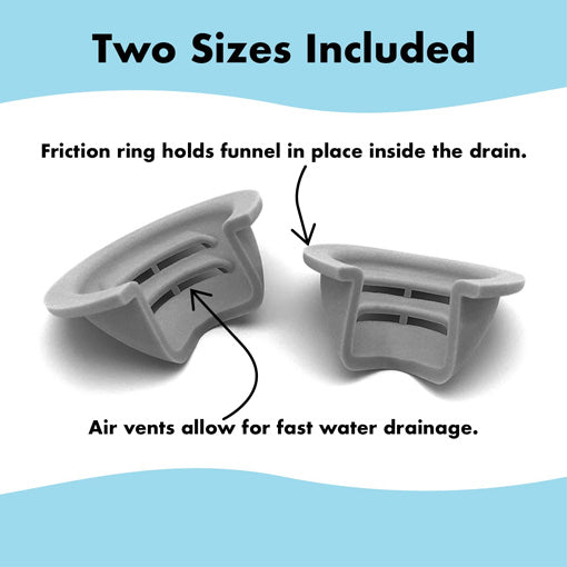 No-Hair Catch Bathtub Drain Funnel