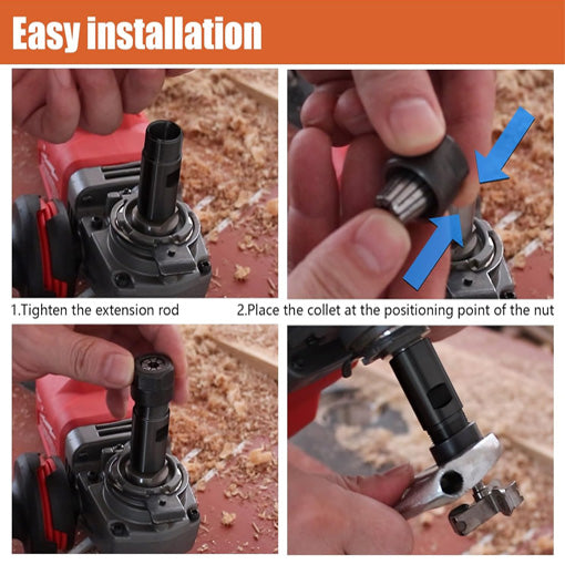 Angle Grinder Extension Shaft Set