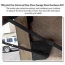 Universal One-Piece Garage Door Hardware Kit