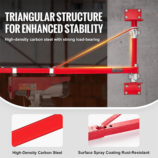 Wall Mount Electric Hoist Support Arm