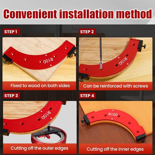 Router Radius Jig & Corner Routing Guide Set