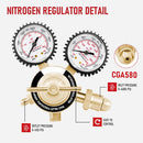 HVAC Nitrogen Regulator with Hose