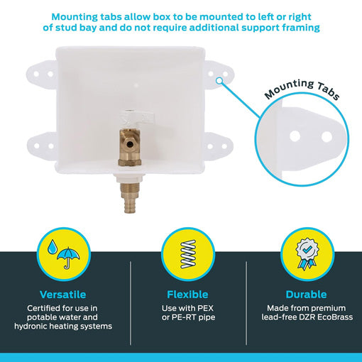 Ice Maker Outlet Box