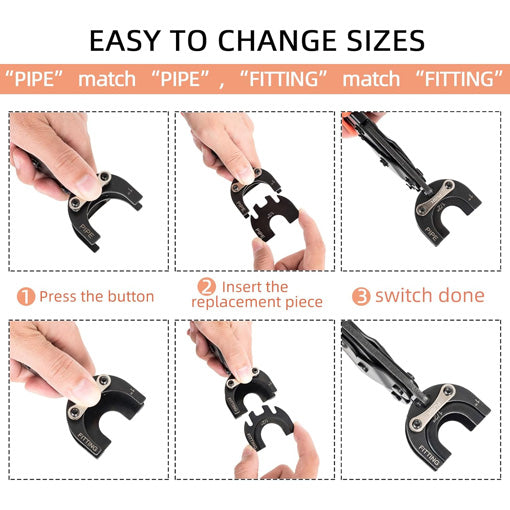 Push-to-Connect PEX Fitting Disconnect Tongs